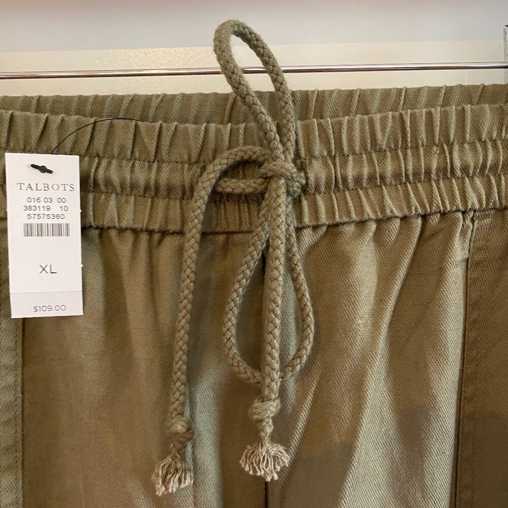 Talbots Straight Leg Drawstring Pants - Picture 2 of 8